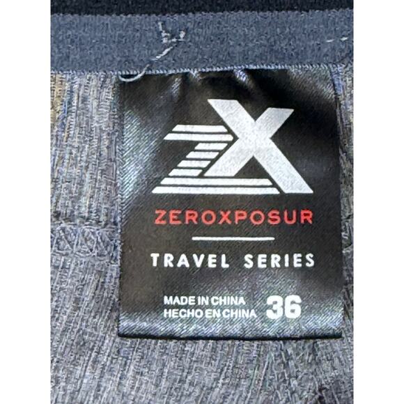 ZeroXposure Men 36 Gray Travel Series Performance Short Lightweight Golf - Picture 3 of 9